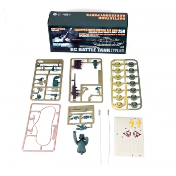 Ferngesteuerter Panzer ASG/IR/Sound 1:24 JAPAN TYPE 90 RTR 2,4Ghz - Heng Long 3808